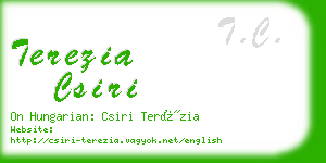 terezia csiri business card